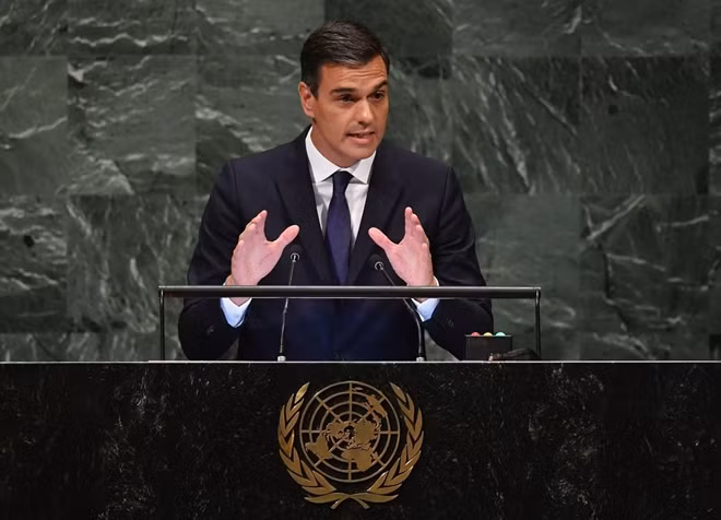 Thủ tướng Tây Ban Nha Pedro Sanchez. (Ảnh: AP)