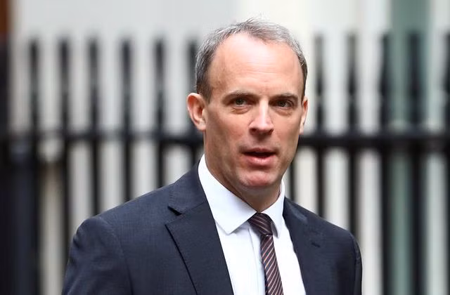 Ngoại trưởng Anh Dominic Raab. (Ảnh: Reuters)