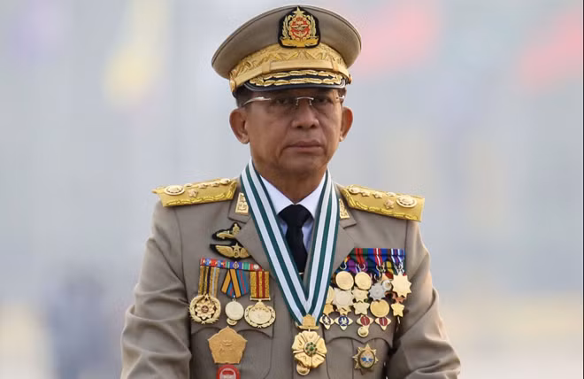 Thống tướng Myanmar Min Aung Hlaing. (Nguồn: Reuters)