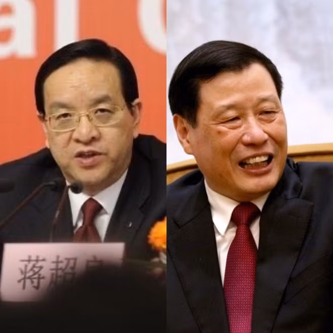 Ông Ứng Dũng (phải), Thị trưởng thành phố Thượng Hải sẽ thay thế ông Tưởng Siêu Lương (trái) đảm nhận chức vụ Bí thư tỉnh ủy Hồ Bắc. (Ảnh: Internet)