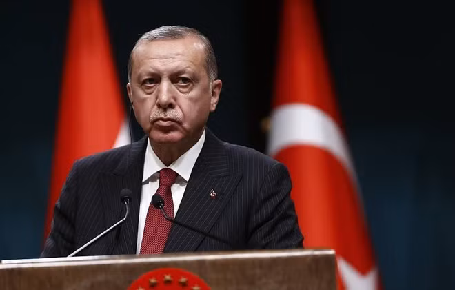 Tổng thống Thổ Nhĩ Kỳ Recep Tayyip Erdogan. (Ảnh: AP)