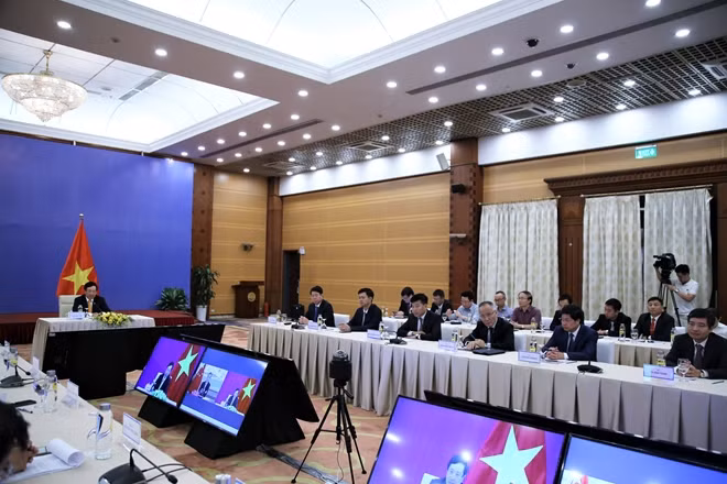Các đại biểu dự Phiên họp lần thứ 12 Ủy ban Chỉ đạo hợp tác song phương Việt Nam-Trung Quốc.