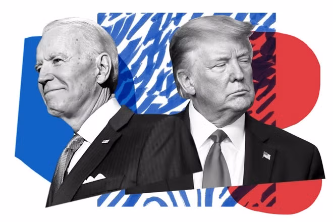 Tổng thống Mỹ Donald Trump và ứng viên Đảng Dân chủ Joe Biden. (Ảnh: Getty)