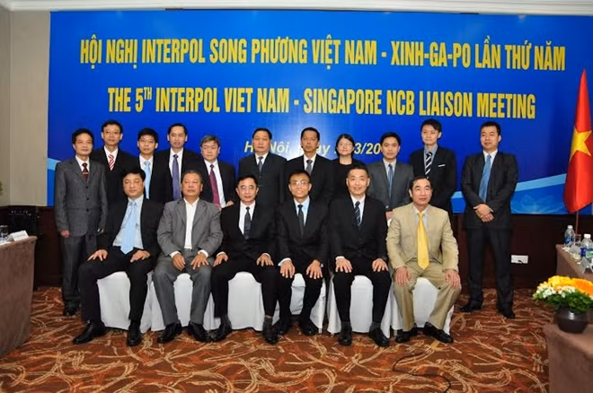 Các đại biểu dự Hội nghị Song phương Interpol Việt Nam - Singapore lần thứ 5. Ảnh Việt Hưng.