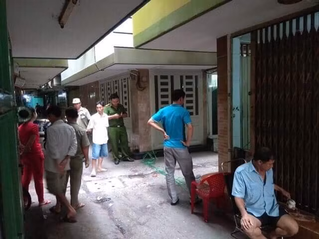 Vị trí anh Khoa bị nhóm đối tượng đâm chém tử vong