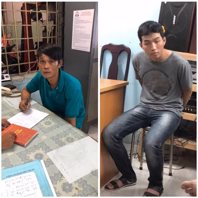 Hai đối tượng tại cơ quan điều tra