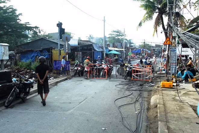 Hiện trường được phong tỏa