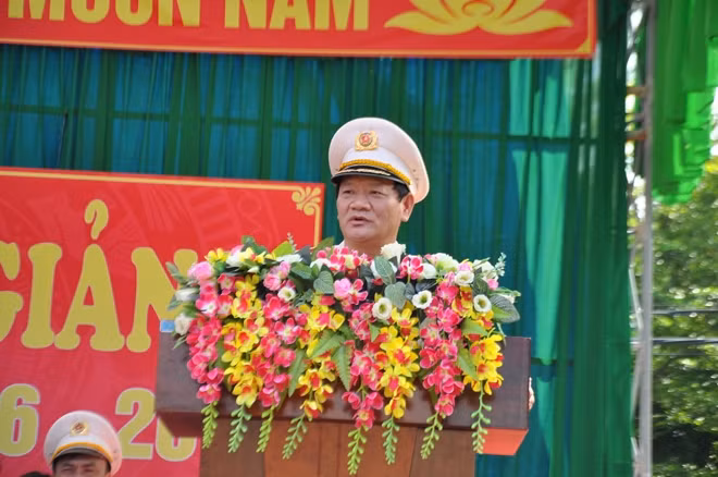 Thiếu tướng, PGS.TS,Hiệu trưởng Nguyễn Mạnh Hà phát biểu chỉ đạo.