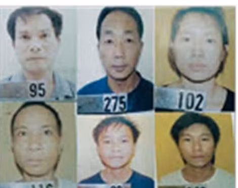 Các đối tượng tham gia đường dây ma túy.