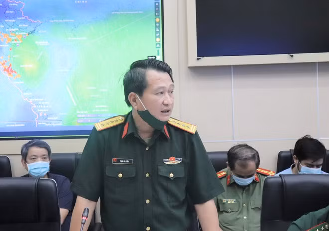 Đại tá Nguyễn Hải Châu, Phó chánh văn phòng Ủy ban Quốc gia Ứng phó sự cố thiên tai và tìm kiếm cứu nạn.