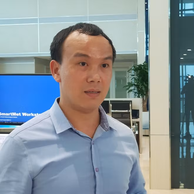 Phó Giám đốc Trung tâm Khí tượng Thuỷ văn quốc gia Hoàng Phúc Lâm.