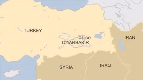 Thành phố Diyarbakir thuộc vùng Đông Nam Thổ Nhĩ Kỳ. Ảnh: BBC.