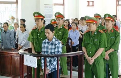 Bị cáo Vũ Anh Tú tại phiên tòa.