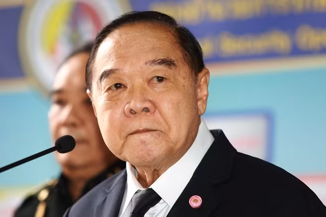 Phó Thủ tướng kiêm Bộ trưởng Quốc phòng Thái Lan Prawit Wongsuwan. Ảnh: NST