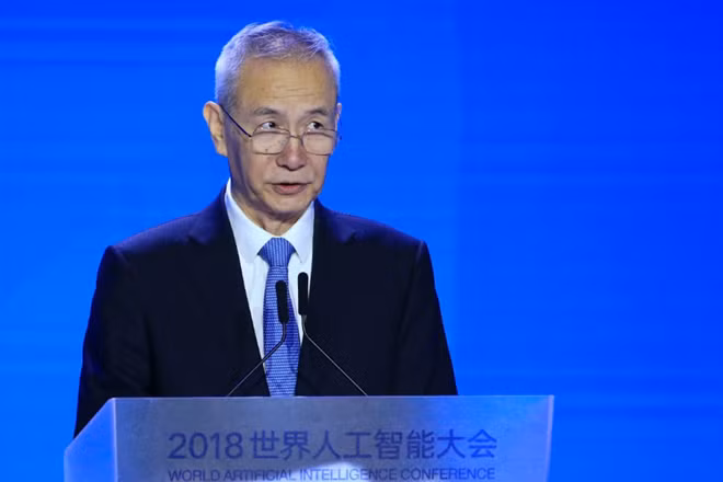 Phó Thủ tướng Trung Quốc Lưu Hạc. Ảnh: Reuters
