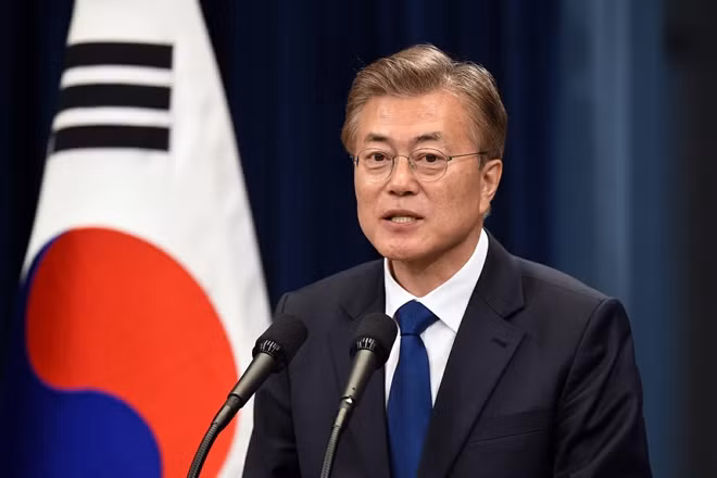 Tổng thống Hàn Quốc Moon Jae-in. Ảnh: Reuters