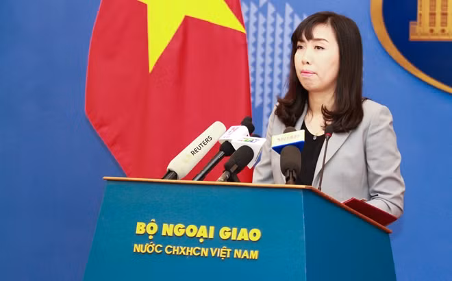 Người phát ngôn Bộ Ngoại giao Việt Nam Lê Thị Thu Hằng.