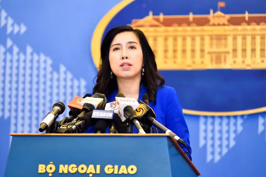 Người Phát ngôn Bộ Ngoại giao Lê Thị Thu Hằng.