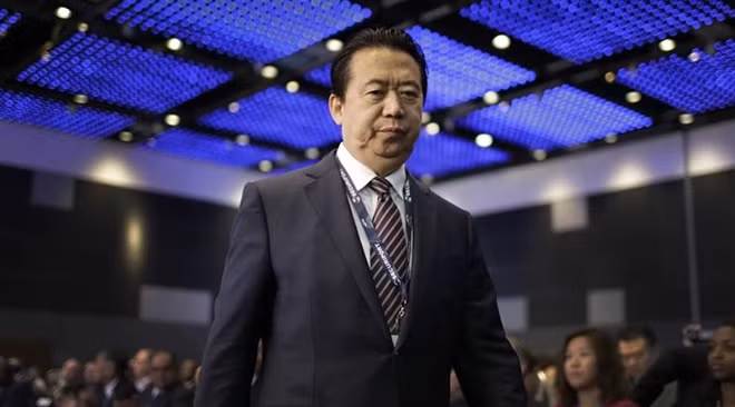 Chủ tịch Tổ chức Interpol Mạnh Hoành Vĩ. Ảnh: AP