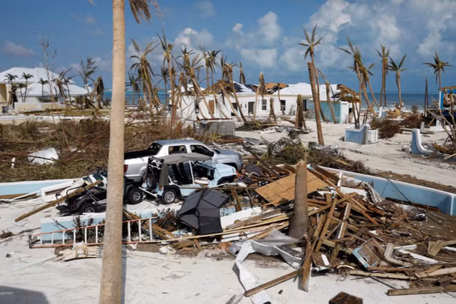 Hình ảnh Bahamas tan hoang sau bão. Ảnh: Reuters
