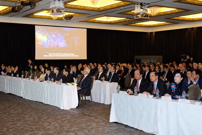 Đông đảo doanh nghiệp Việt Nam, New Zealand tham dự diễn đàn. Ảnh: VGP