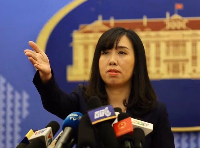 Người phát ngôn Bộ Ngoại giao Lê Thị Thu Hằng.