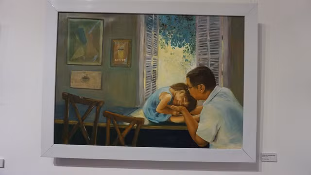 Một trong những tác phẩm nghệ thuật thu hút sự chú ý của đông đảo khán giả tham dự buổi khai mạc. Một trong những tác phẩm nghệ thuật thu hút sự chú ý của đông đảo khán giả tham dự buổi khai mạc.