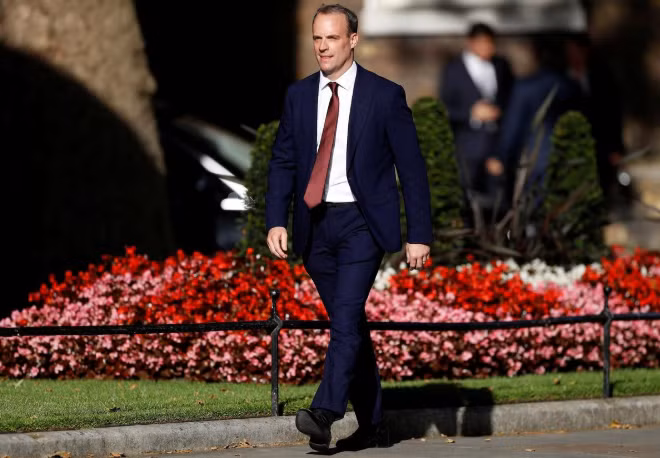 Tân Ngoại trưởng Anh Dominic Raab. Ảnh: Reuters