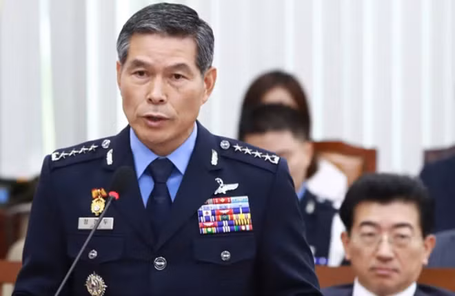 Nếu được bổ nhiệm, ông Jeong Kyeongdoo sẽ là Tổng tư lệnh không quân đầu tiên trở thành người đứng đầu bộ quốc phòng Hàn Quốc sau hơn hai thập kỷ. Ảnh: HW
