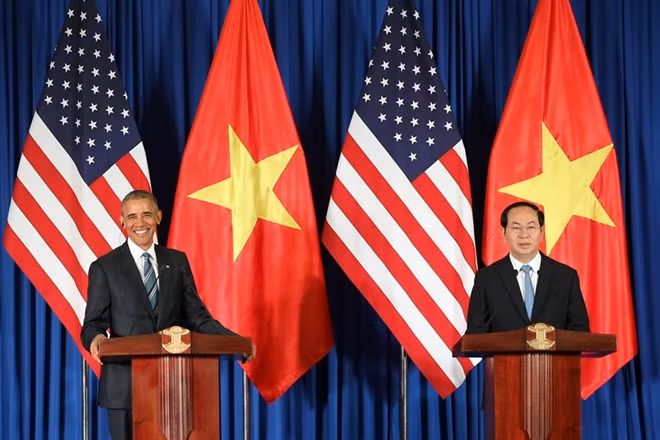 Tổng thống Barack Obama và Chủ tịch nước Trần Đại Quang.
