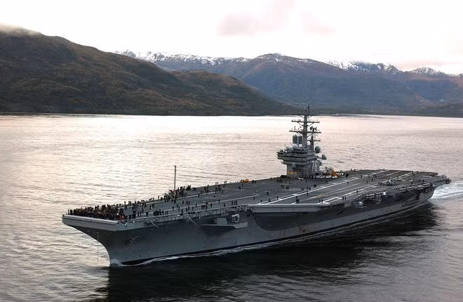 Tàu sân bay USS Ronald Reagan. Ảnh: Wiki