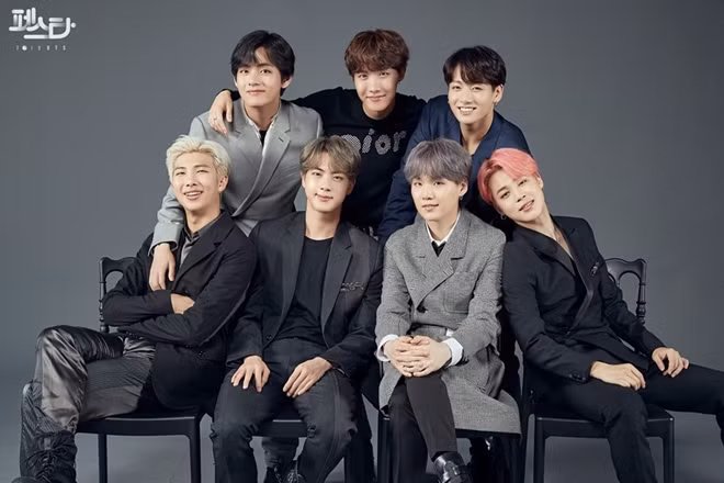 7 chàng trai của nhóm nhạc nổi tiếng BTS. Ảnh: BTS Official