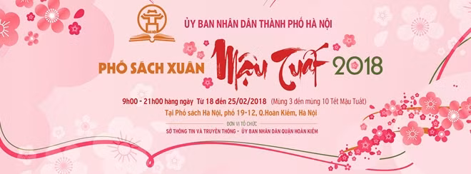Chương trình " Phố Sách Xuân Mậu Tuất" sẽ kéo dài trong 8 ngày.