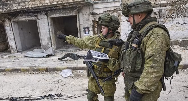 Binh sĩ Nga tại Syria. Ảnh: AMN News