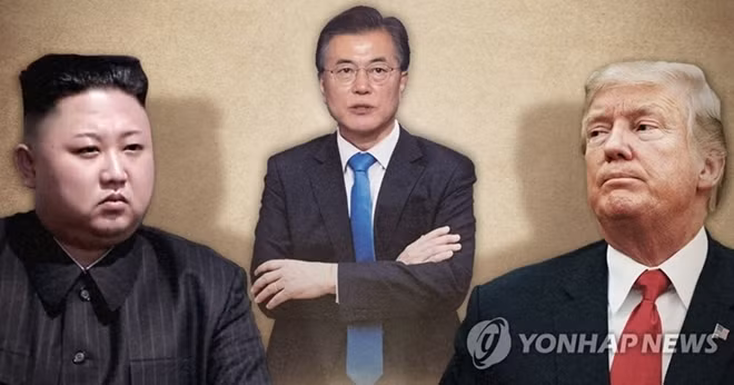 Tổng thống Hàn Quốc Moon Jae-in và nhà lãnh đạo Triều Tiên Kim Jong-un sẽ có cuộc gặp thượng đỉnh vào ngày 27-4. Tổng thống Mỹ Donald Trump cũng cho biết ông sẽ gặp nhà lãnh đạo Triều Tiên Kim Jong-un vào tháng 5 hoặc đầu tháng 6 tới. Ảnh: Yonhap