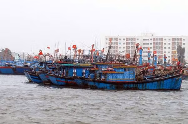 Hàng chục ngàn tàu cá của ngư dân đã vào bờ để tránh cơn bão số 1.