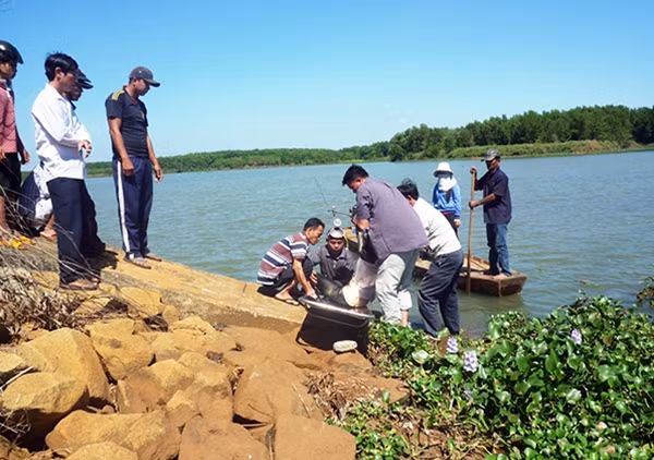 Thi thể nạn nhân được tìm thấy.