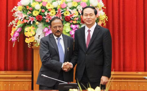 Bộ trưởng Trần Đại Quang và ngài Ajit Kumar Doval. Bộ trưởng Trần Đại Quang và ngài Ajit Kumar Doval.