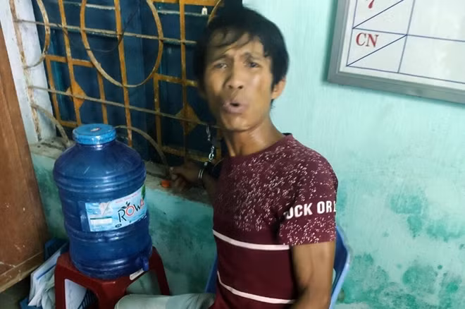 Nguyễn Văn Lưu tại cơ quan Công an.