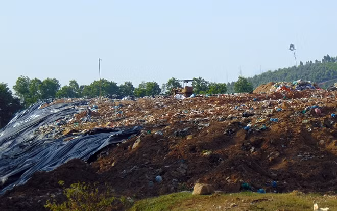 Khu xử lý rác Đại Hiệp ngưng hoạt động do vấp phải sự phản đối của người dân.