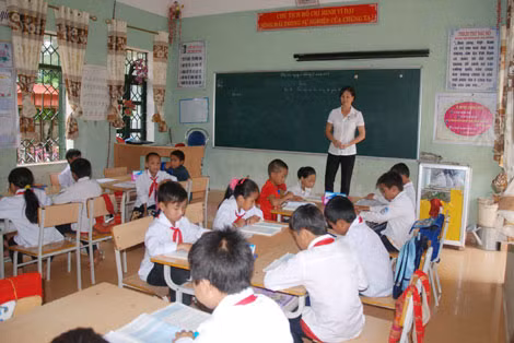 Một giờ lên lớp của cô giáo Phạm Thị Khuyên.