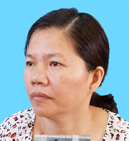 Bị can Trần Thị Hòa. Bị can Trần Thị Hòa.