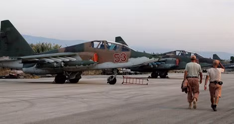 Máy bay chiến đấu của Nga tại một căn cứ không quân ở Syria.