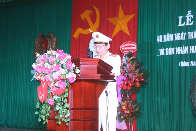 Đại tá Nguyễn Thọ Hải, Hiệu trưởng Trường Giáo dưỡng số 4 ôn lại chặng đường hình thành và phát triển 40 năm qua.