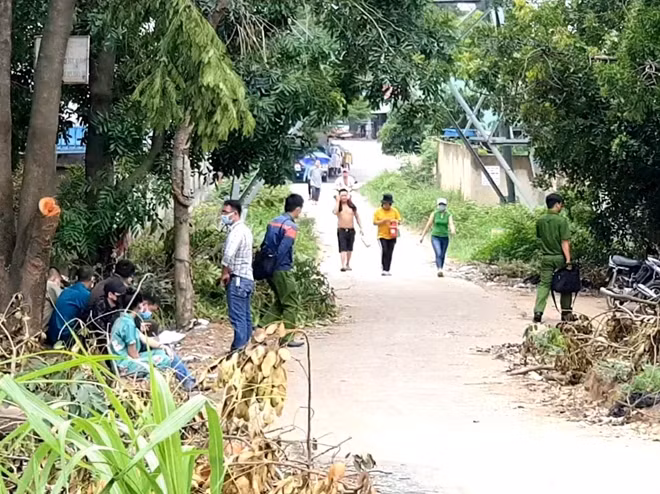 Khu vực phát hiện người đàn ông nghi tự thiêu