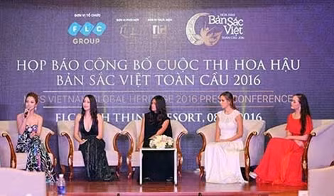 Buổi họp báo có sự tham dự của các Hoa hậu (từ phải qua): Victoria Thúy Vy – Hoa hậu di sản quốc tế 2015; Crystal Lee – Á hậu 1 Hoa hậu Mỹ 2015; Janine Tugonon – Á hậu 1 Hoa hậu Hoàn vũ 2012; Daniela Chalbaud –Hoa hậu Liên lục địa 2012 và Jennifer Phạm, Hoa Hậu châu Á tại Mỹ năm 2006. Các hoa hậu khách mời sẽ đồng hành và hỗ trợ trong việc tìm kiếm, huấn luyện, đào tạo, tư vấn thí sinh trong các vòng thi.