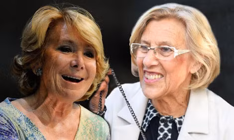 Hai đối thủ Esperanza Aguirre và Manuel Carmena.