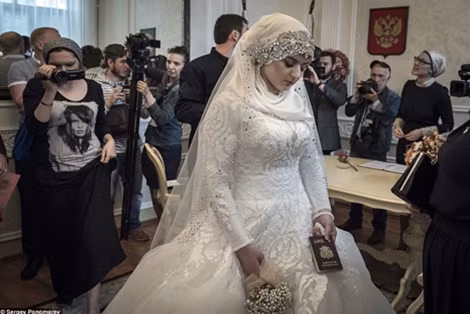 Một đám cưới ở Chechnya.