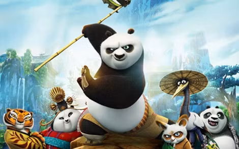 Cảnh trong "Kungfu Panda 3" - phim hoạt hình ngoại đang gây sốt ở Việt Nam.