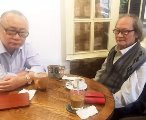 NSND Trần Tiến và nhà văn Ngô Thảo.